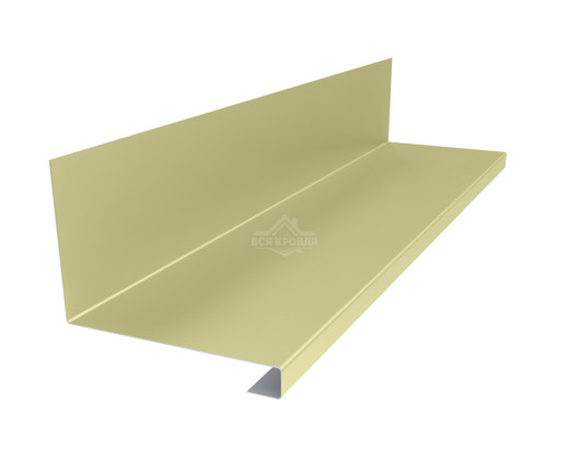 Планка примыкания нижняя к трубе 157х200х30 Полиэстер RAL 1014 для фальцевой кровли