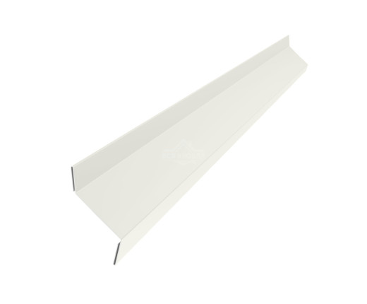 Планка примыкания в штробу 60х20 Полиэстер RAL 9002 для фальцевой кровли