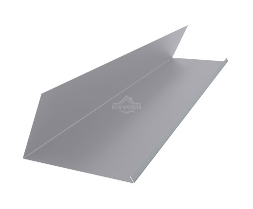 Планка примыкания верхняя к трубе 250х210 Полиэстер RAL 7004 для фальцевой кровли