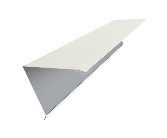 Конек для односкатной фальцевой кровли 160х160 Полиэстер RAL 9002