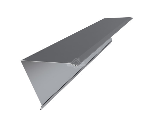 Конек для односкатной фальцевой кровли 160х160 Pural RAL 7024