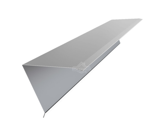 Конек для односкатной фальцевой кровли 160х160 Zn