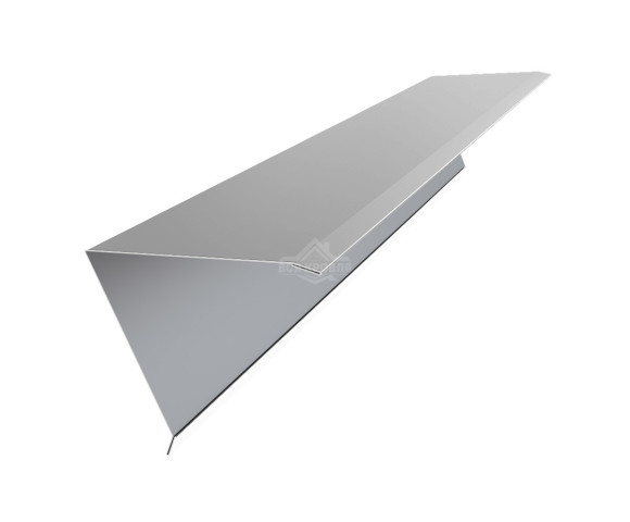 Конек для односкатной фальцевой кровли 160х160 Zn