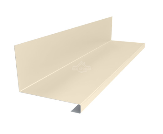 Планка примыкания нижняя к трубе 157х200х30 Полиэстер RAL 1015 для фальцевой кровли