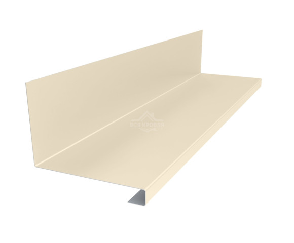 Планка примыкания нижняя к трубе 157х200х30 Полиэстер RAL 1015 для фальцевой кровли