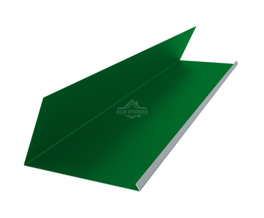 Планка примыкания верхняя к трубе 250х210 Полиэстер RAL 6002 для фальцевой кровли