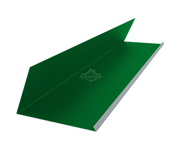 Планка примыкания верхняя к трубе 250х210 Полиэстер RAL 6002 для фальцевой кровли