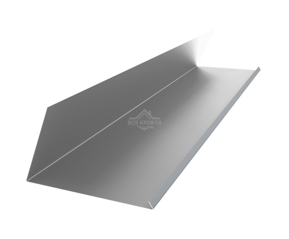 Планка примыкания верхняя к трубе 250х210 Zn для фальцевой кровли