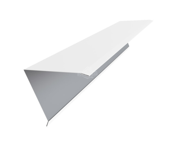 Конек для односкатной фальцевой кровли 160х160 Полиэстер RAL 9003