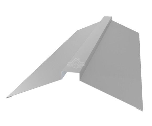 Конек фигурный 160х160 Zn для фальцевой кровли