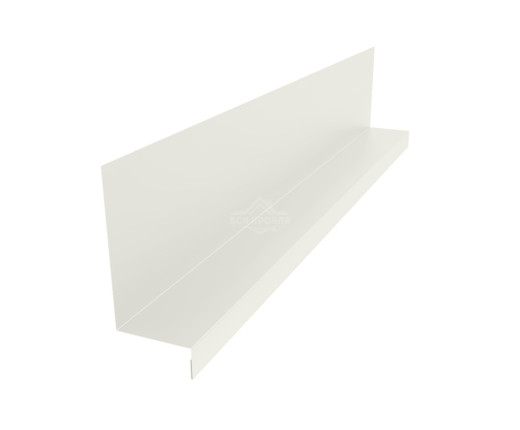 Планка примыкания боковая к стене 115х60х25 Полиэстер RAL 9002 для фальцевой кровли