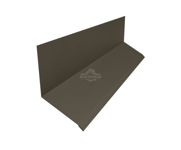 Планка примыкания верхняя к стене 153х130 Texture RR-32 для фальцевой кровли