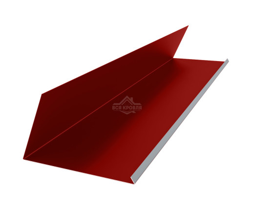 Планка примыкания верхняя к трубе 250х210 Полиэстер RAL 3011 для фальцевой кровли