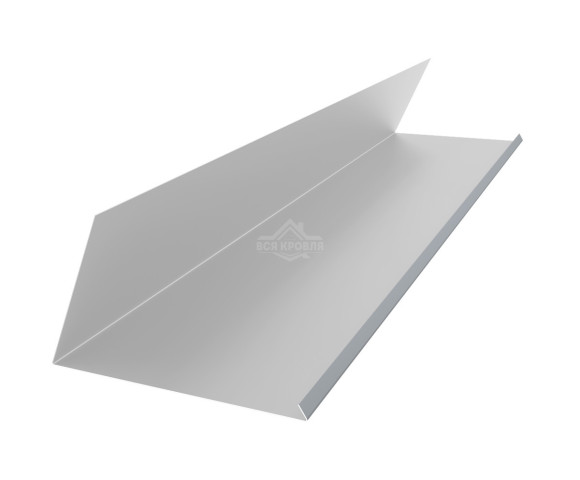 Планка примыкания верхняя к трубе 250х210 Полиэстер RAL 7035 для фальцевой кровли