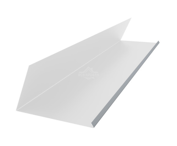 Планка примыкания верхняя к трубе 250х210 Полиэстер RAL 9003 для фальцевой кровли