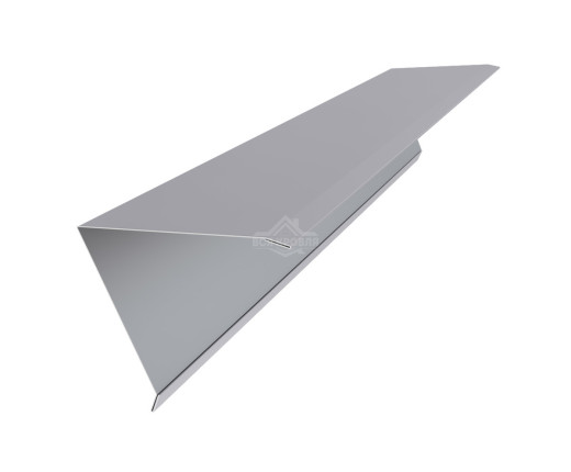 Конек для односкатной фальцевой кровли 160х160 Полиэстер RAL 7004