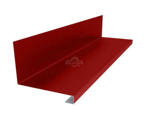 Планка примыкания нижняя к трубе 157х200х30 Полиэстер RAL 3011 для фальцевой кровли