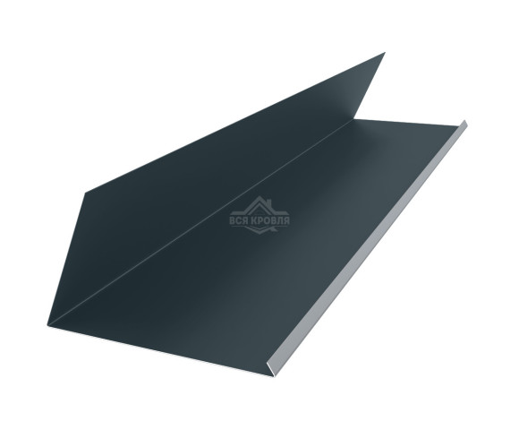 Планка примыкания верхняя к трубе 250х210 Полиэстер RAL 7016 для фальцевой кровли