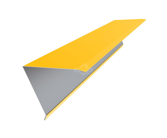 Конек для односкатной фальцевой кровли 160х160 Полиэстер RAL 1018