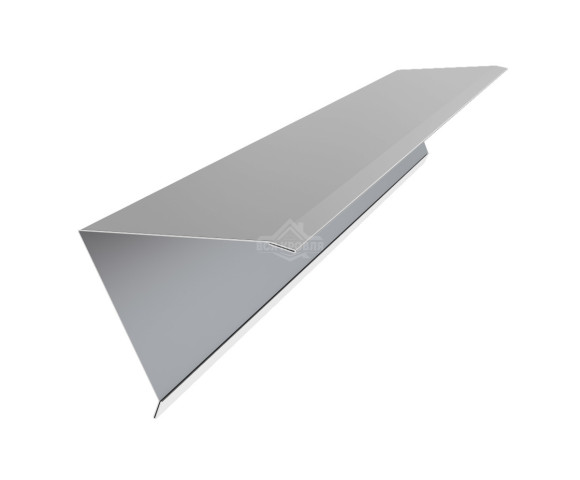 Конек для односкатной фальцевой кровли 160х160 Полиэстер RAL 9006