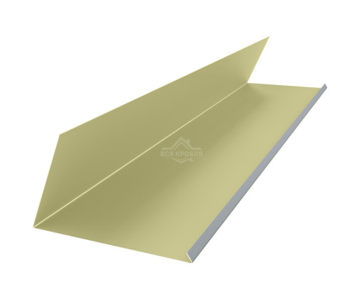 Планка примыкания верхняя к трубе 250х210 Полиэстер RAL 1014 для фальцевой кровли
