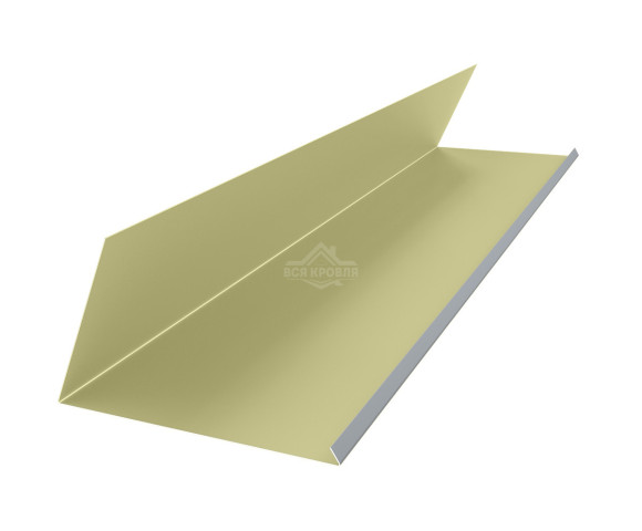 Планка примыкания верхняя к трубе 250х210 Полиэстер RAL 1014 для фальцевой кровли