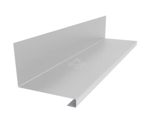 Планка примыкания нижняя к трубе 157х200х30 Полиэстер RAL 7035 для фальцевой кровли
