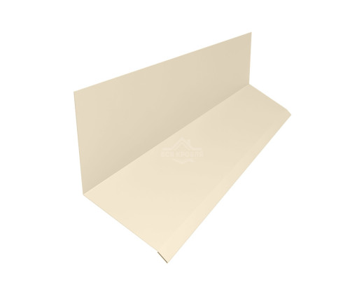 Планка примыкания верхняя к стене 153х130 Полиэстер RAL 1015 для фальцевой кровли