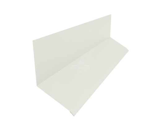 Планка примыкания верхняя к стене 153х130 Полиэстер RAL 9002 для фальцевой кровли