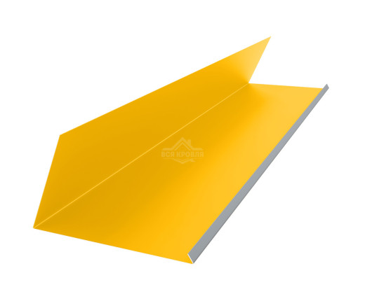 Планка примыкания верхняя к трубе 250х210 Полиэстер RAL 1018 для фальцевой кровли
