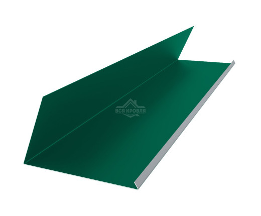 Планка примыкания верхняя к трубе 250х210 Полиэстер RAL 6029 для фальцевой кровли