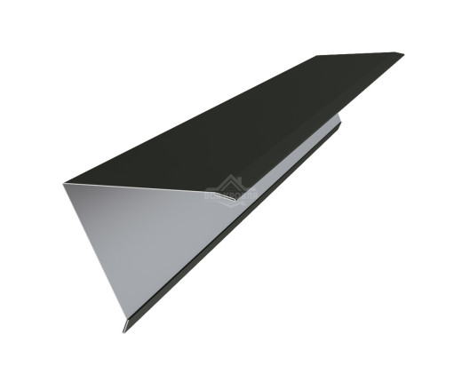 Конек для односкатной фальцевой кровли 160х160 MAT RAL 9005