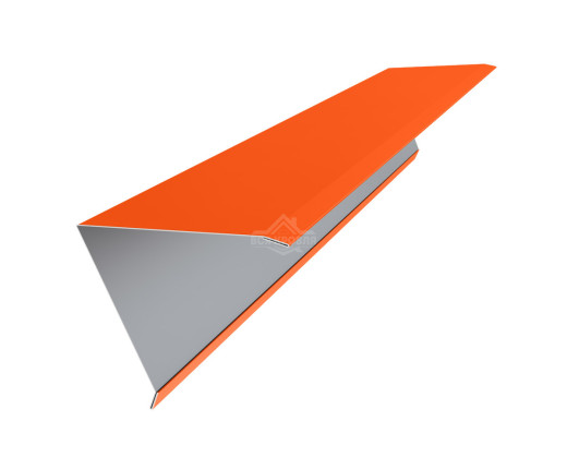 Конек для односкатной фальцевой кровли 160х160 Полиэстер RAL 2004