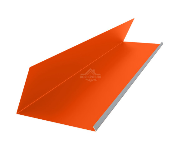 Планка примыкания верхняя к трубе 250х210 Полиэстер RAL 2004 для фальцевой кровли