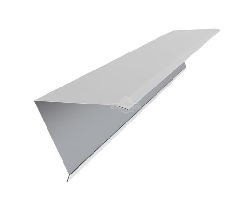 Конек для односкатной фальцевой кровли 160х160 Полиэстер RAL 7035