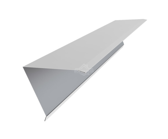 Конек для односкатной фальцевой кровли 160х160 Полиэстер RAL 7035