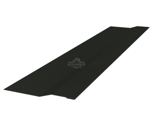 Планка крепежная 50х20х30 Texture RAL 9005 для фальцевой кровли