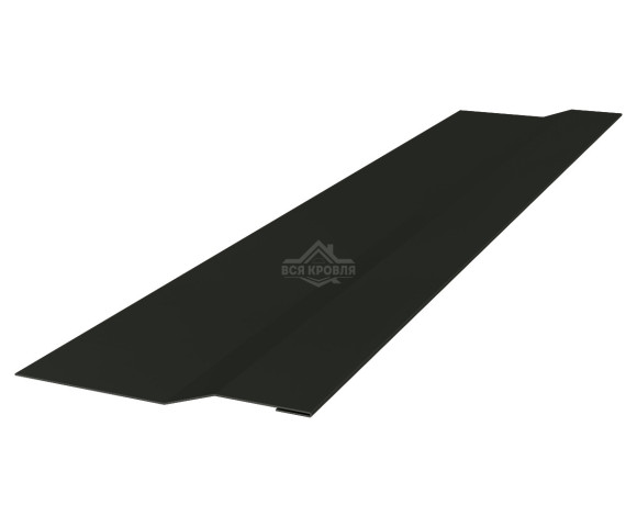 Планка крепежная 50х20х30 Texture RAL 9005 для фальцевой кровли