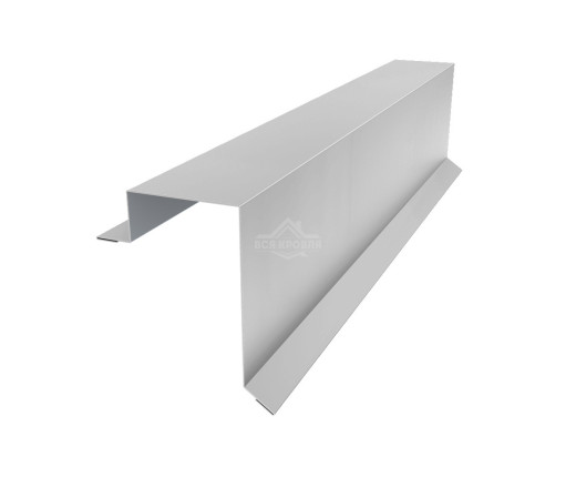 Планка торцевая 100х60 Zn для фальцевой кровли