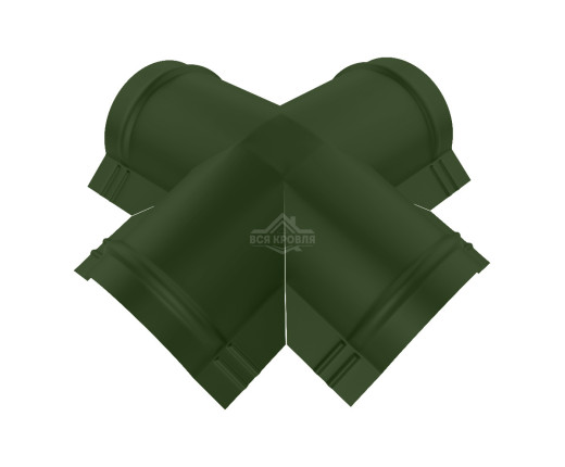 Четверник для конька полукруглого малого Полиэстер RAL 6020