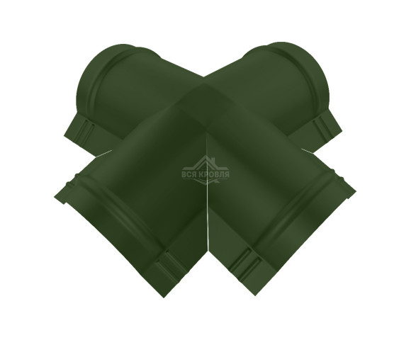 Четверник для конька полукруглого малого Полиэстер RAL 6020