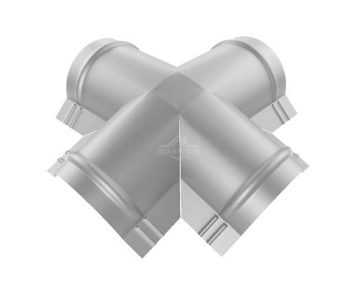 Четверник для конька полукруглого малого Полиэстер RAL 9006