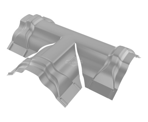 Четверник для конька ПРЕМИУМ Полиэстер RAL 9006