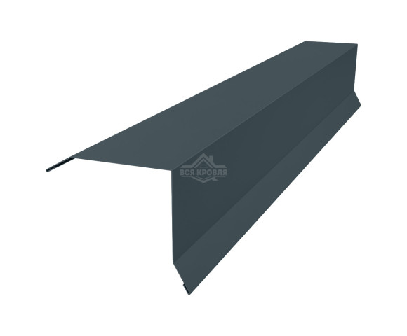 Планка торцевая (ветровая) 80х90 Полиэстер RAL 7016