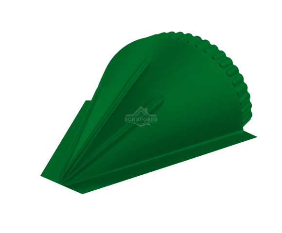 Заглушка конусная для конька полукруглого малого Полиэстер RAL 6002
