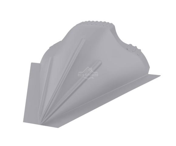 Заглушка конусная для конька ПРЕМИУМ Полиэстер RAL 7004