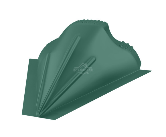 Заглушка конусная для конька ПРЕМИУМ Pural RAL 6005