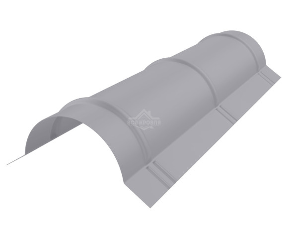 Конек полукруглый малый Полиэстер RAL 7004