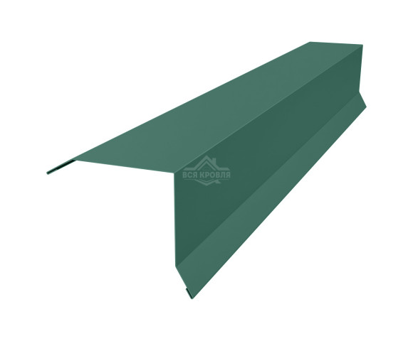 Планка торцевая (ветровая) 80х90 Полиэстер двусторонний RAL 6005