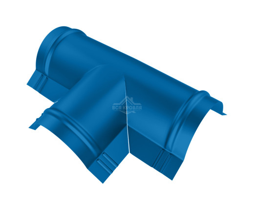 Тройник T-образный для конька полукруглого малого MAT RAL 5005